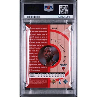 Michael Jordan 1998 Upper Deck Hardcourt #23 PSA 9