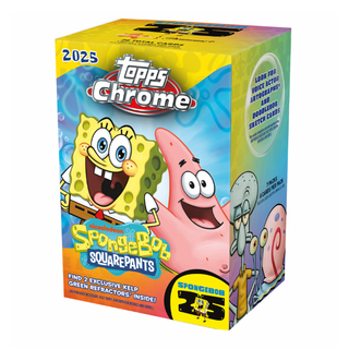 2025 Topps Chrome Spongebob Squarepants 25th Anniversary Blaster Box