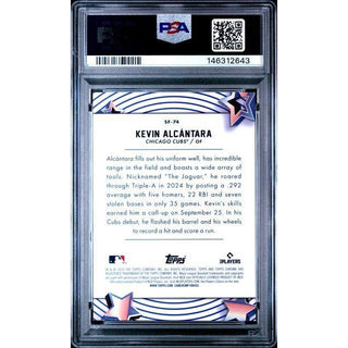 Kevin Alcantara 2025 Topps Cosmic Chrome Starfractor-Red Refractor #74 PSA 10