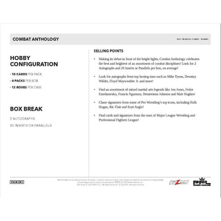 2025 Panini Combat Anthology Hobby Box