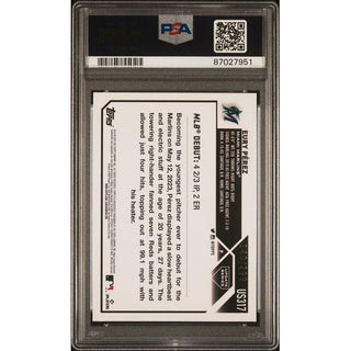 Eury Pérez 2023 Topps Update Orange Foil #US317 PSA 10