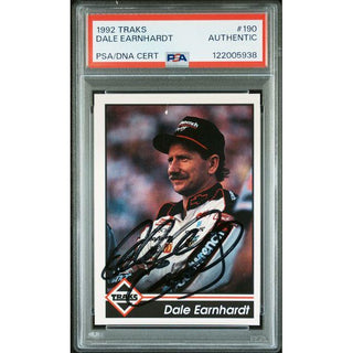 Dale Earnhardt 1992 Traks #190 PSA/DNA Cert Authentic