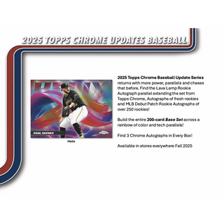 2025 Topps Chrome Update Series Baseball Jumbo Box