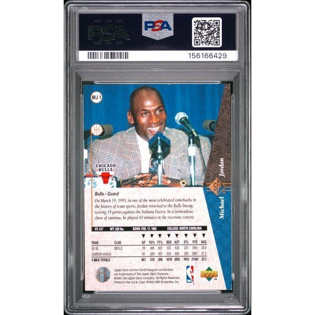 Michael Jordan 1994 SP RED #MJ1 PSA 6