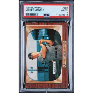 Mickey Mantle 1955 Bowman #202 PSA 4