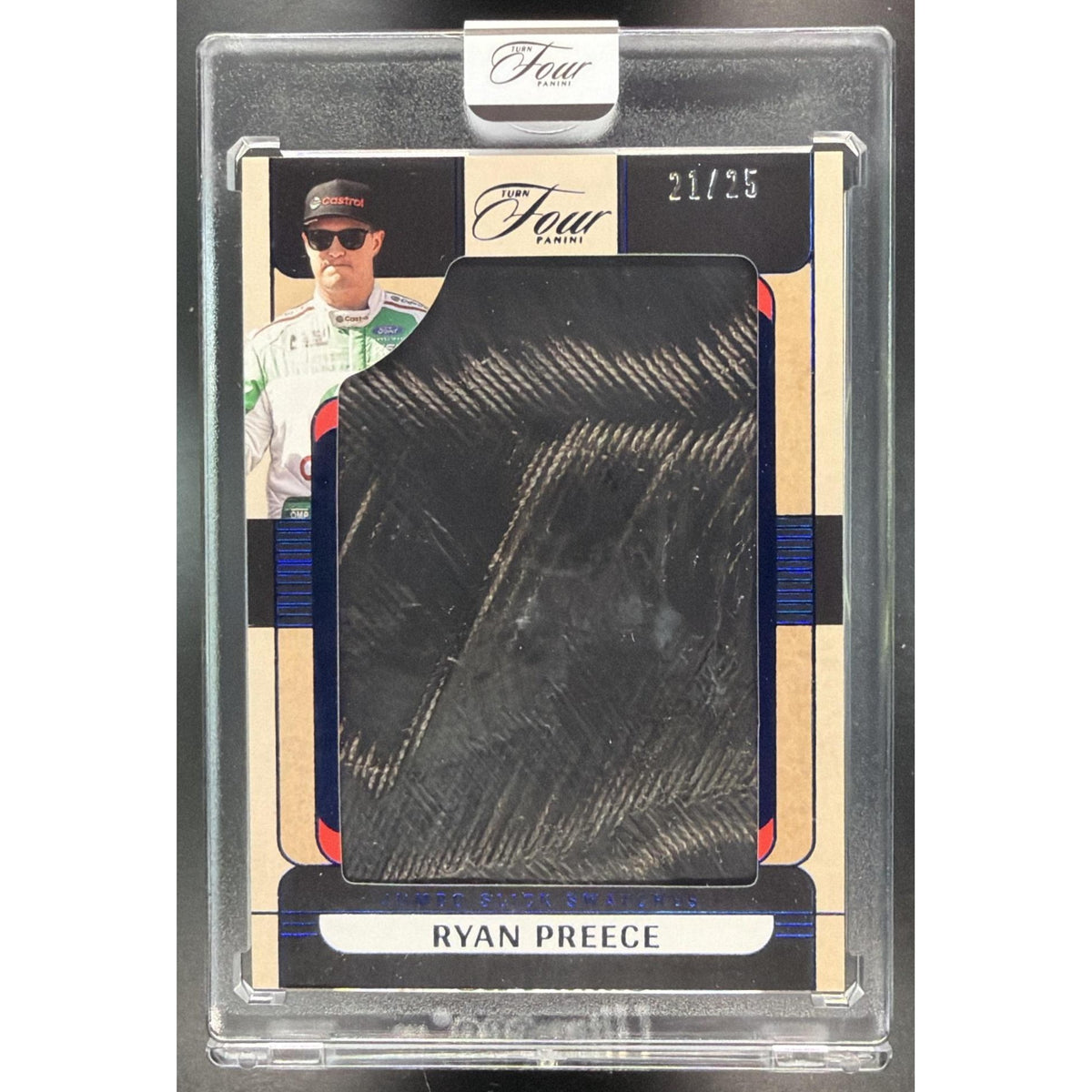2026 Panini Four Racing Ryan Preece #JS-RPR Jumbo Slick Swatches 21/25 Non-Graded