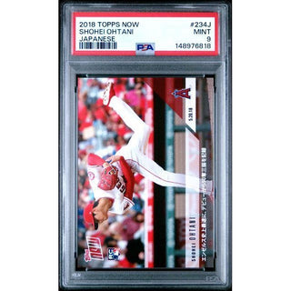Shohei Ohtani 2018 Topps NOW Japanese #234J PSA 9
