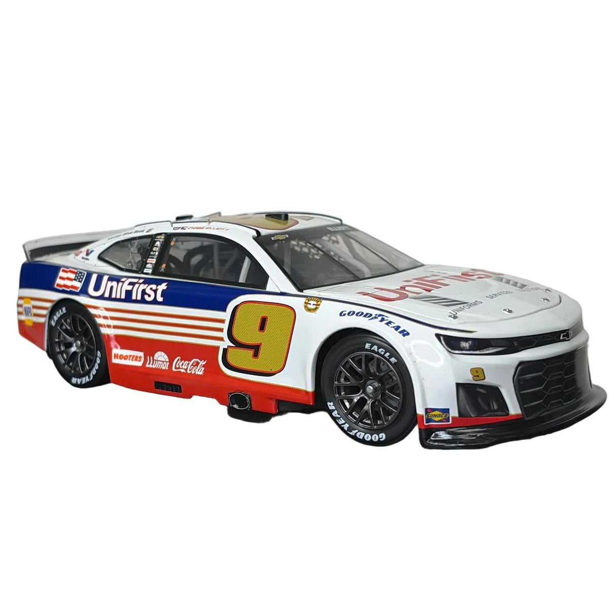 Die Cast 1:24 Scale: Chase Elliott #9 Unifirst Throwback 2024 Camaro ZL1 1/804 - Lionel Racing Standard Finish