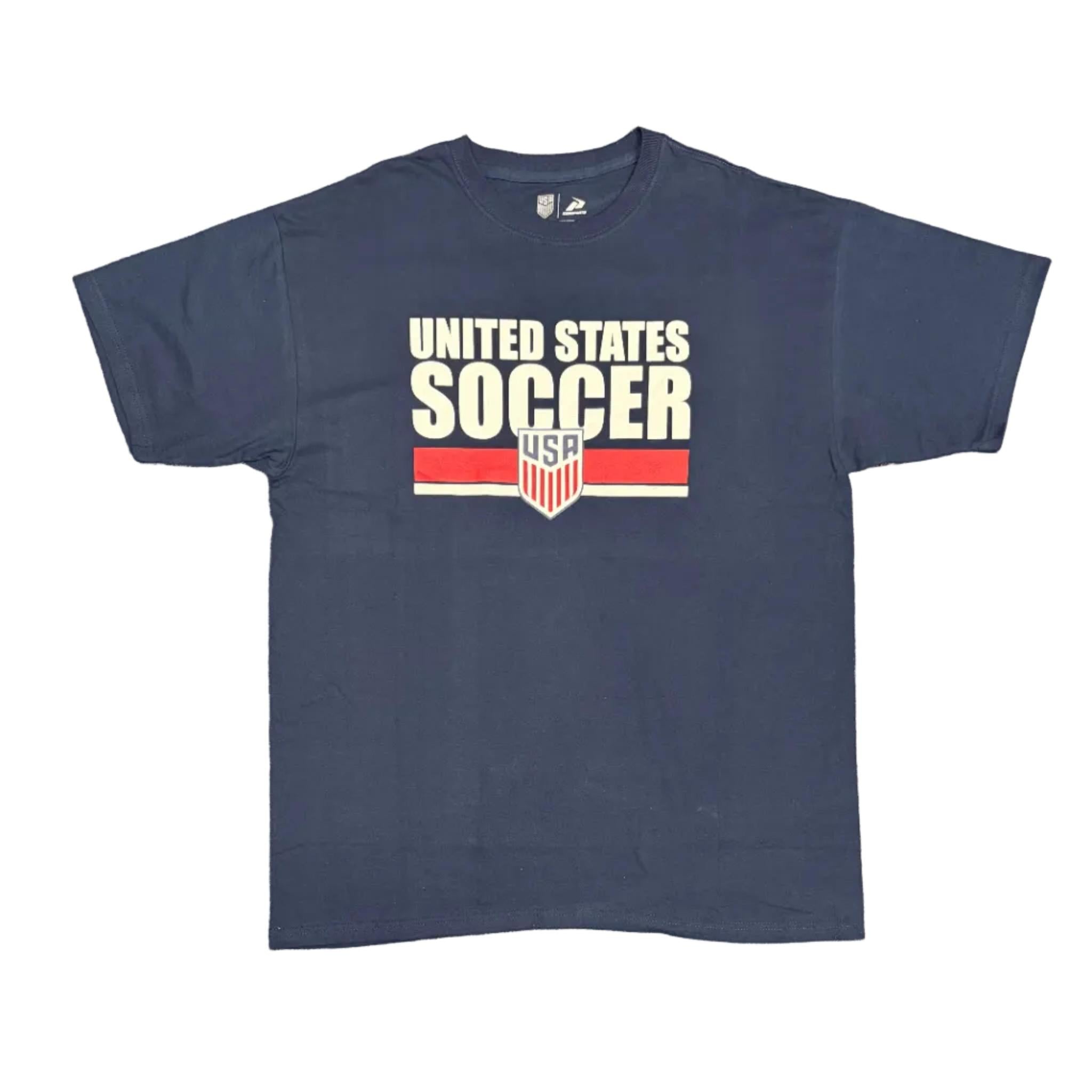 US Men's National Team Soccer T-Shirt – Navy Officially Licensed Adult Tee