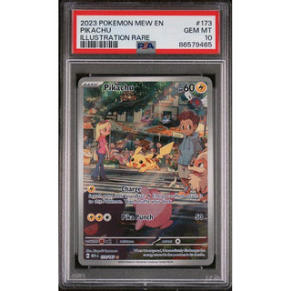 2023 Pokdemon Mew EN Pickachu Illustration RARE #173 Gem Mint 10