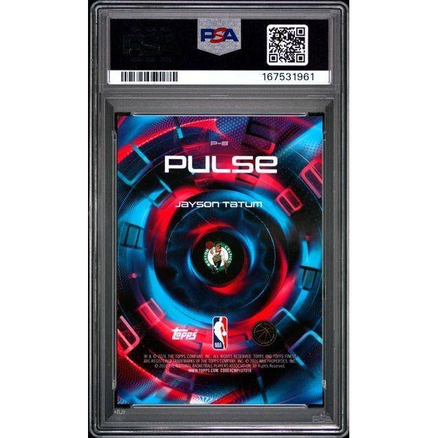 2025 Topps Finest Pulse #P-8 Jayson Tatum PSA 10