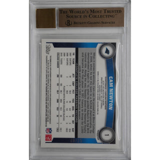 Cam Newton 2011 Topps Chrome Rookie Autographs Black Refractor #1 BGS 9.5 Auto 10 – Rookie Autograph
