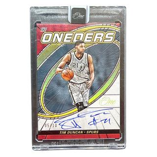 Tim Duncan 2023-24 Panini One and One Auto – On-Card Autograph #05/10