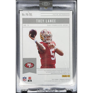 Trey Lance 2021 Panini Eminence Patch Auto #PA-TRL - Rookie