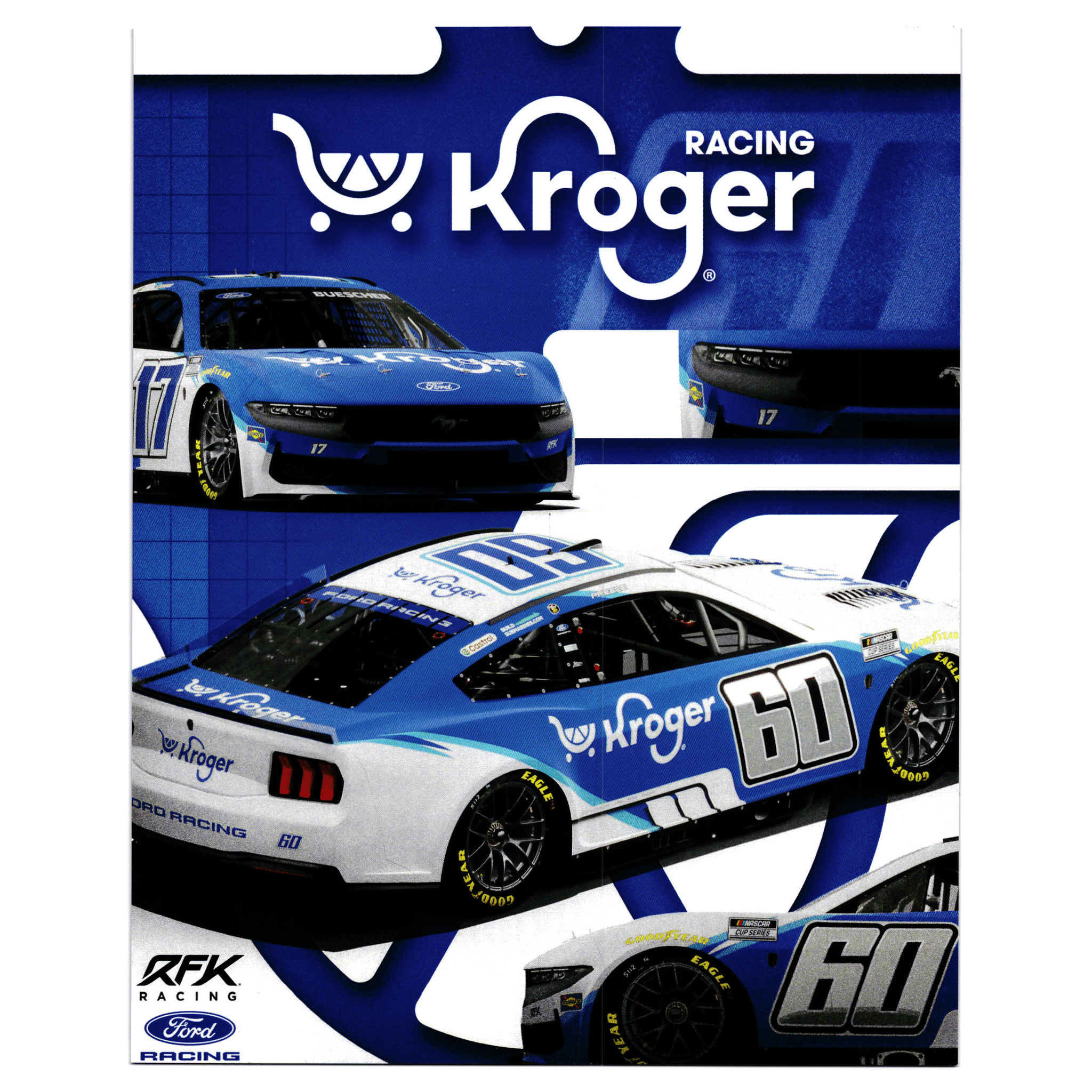 Chris Buescher #17 Ryan Preece #60 Kroger Hero Card