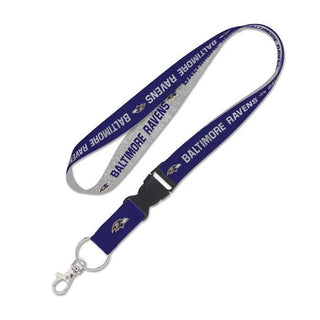 Lanyard: Baltimore Ravens Heathered with Detachable Buckle 1"