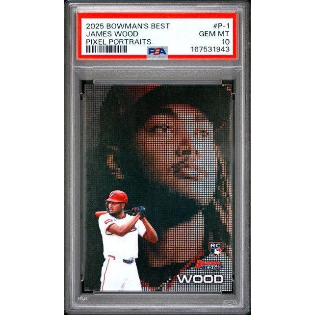 2025 Bowman's Best Pixel Portraits #P-1 James Wood PSA 10