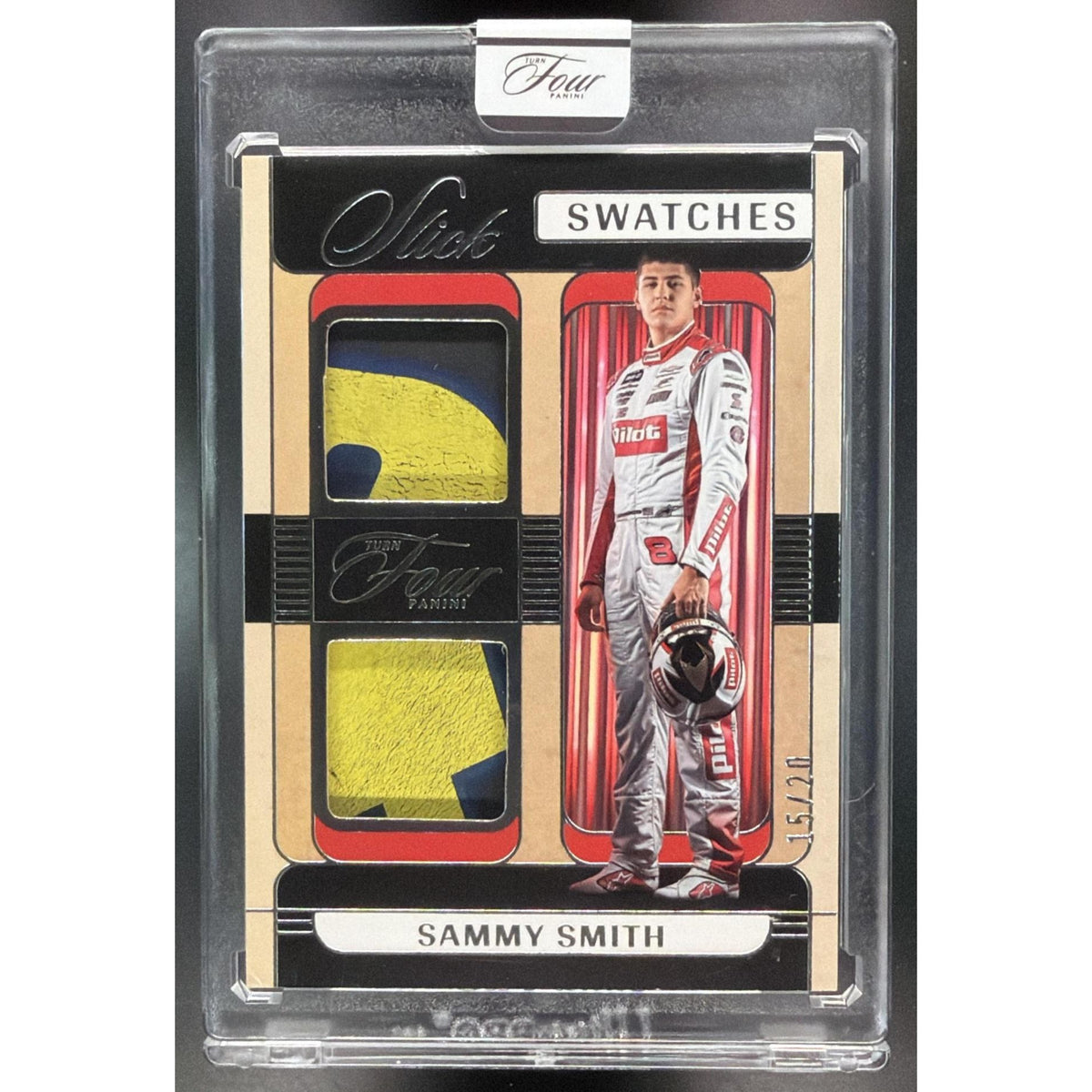 2026 Panini Four Racing Sammy Smith #SL-SSM Slick Swatches 15/20 Non-Graded