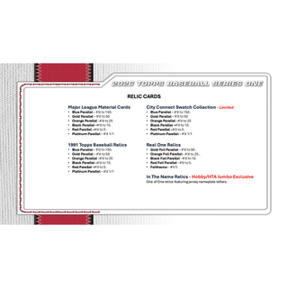 2026 Topps Series 1 Baseball Hobby Jumbo 6-Box Case