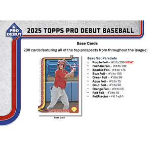 2025 Topps Pro Debut Baseball Jumbo Box