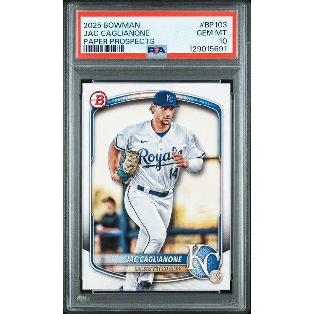 Jac Caglianone 2025 Bowman Paper Prospect PSA 10