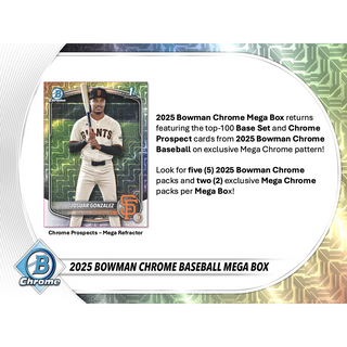 2025 Bowman Chrome Baseball Mega Box