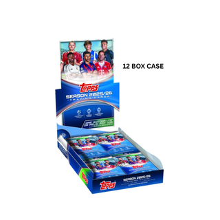 2025-26 Topps UEFA Club Competitions Soccer Hobby 12 Box Case