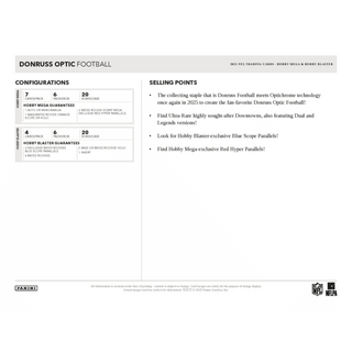 2025 Panini Donruss Optic Football Hobby Mega Box