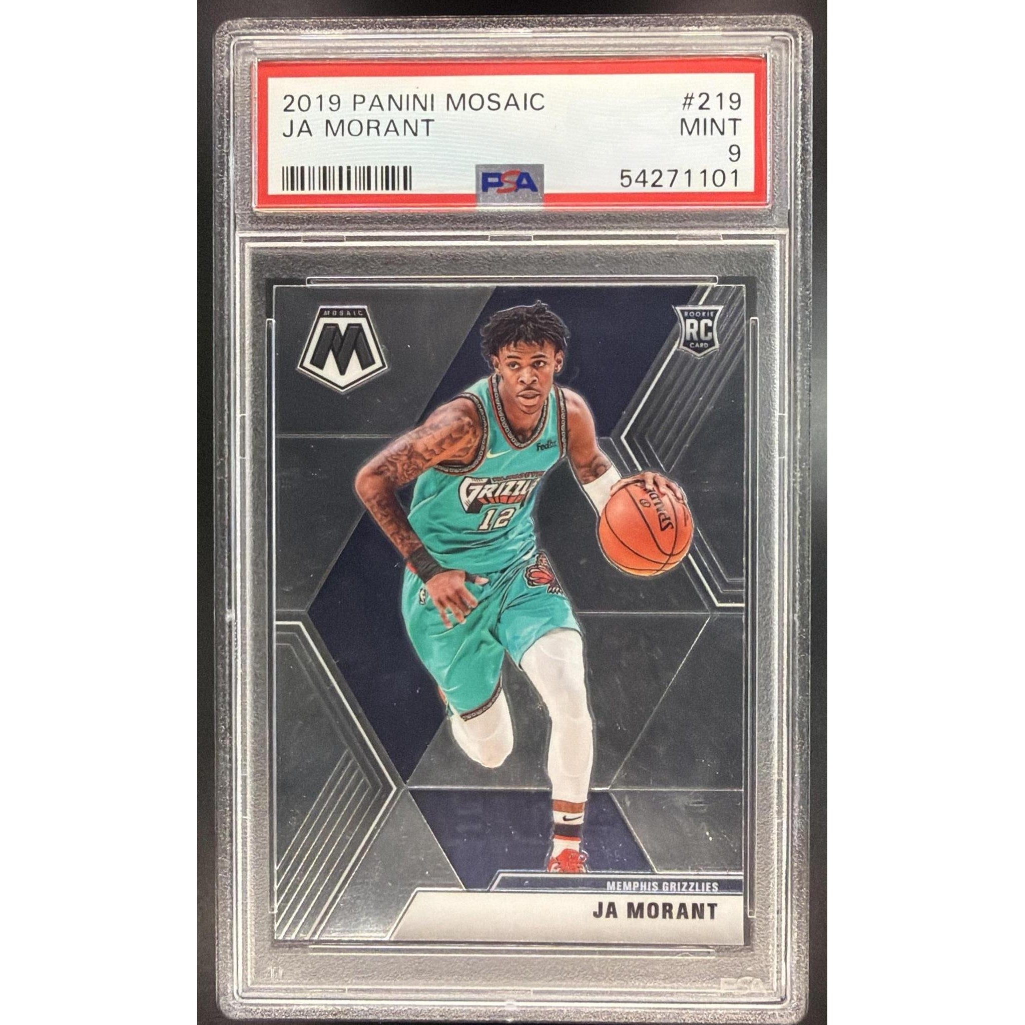 Ja Morant 2019 Panini Mosaic #219 PSA 9 Rookie Card