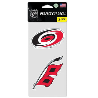 Decal: Carolina Hurricanes Perfect Cut - 4"x8" 2 Pack