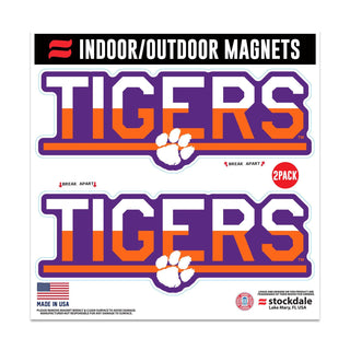 Clemson Tigers Color Duo Indoor/Outdoor Magnet – Official NCAA Team Magnet