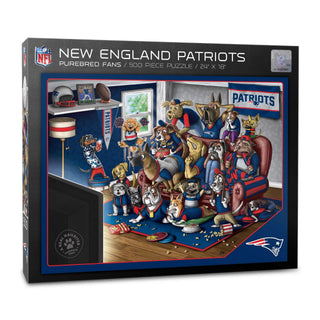 New England Patriots Purebred Fans: A Real Nailbiter 500-Piece Puzzle