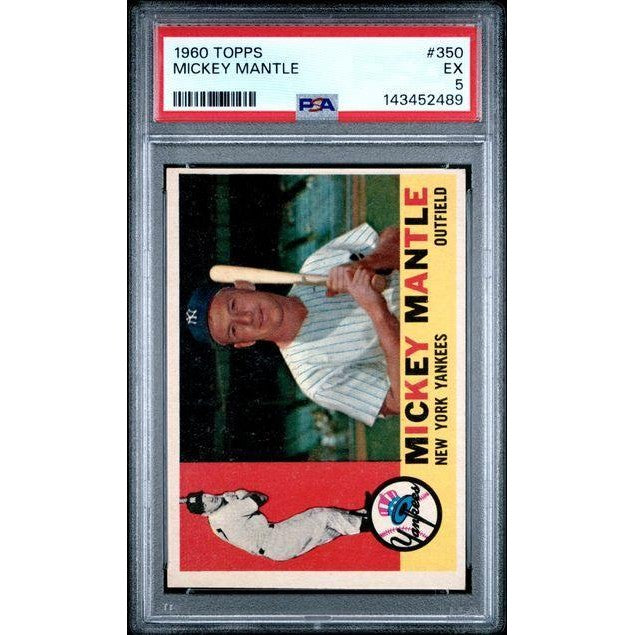 1960 Mickey Mantle Topps #350 PSA 5