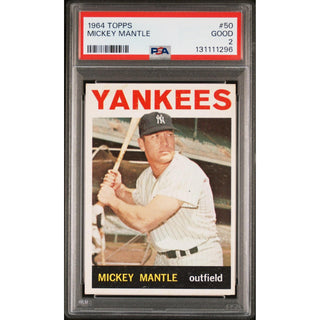 Mickey Mantle 1964 Topps #50 PSA 2