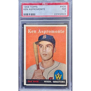 Ken Aspromonte 1958 Topps #405 PSA 7