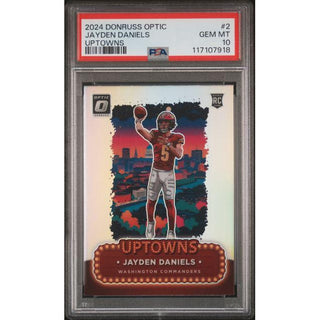 2024 Donruss Optic Jayden Daniels Uptowns #2 PSA 10