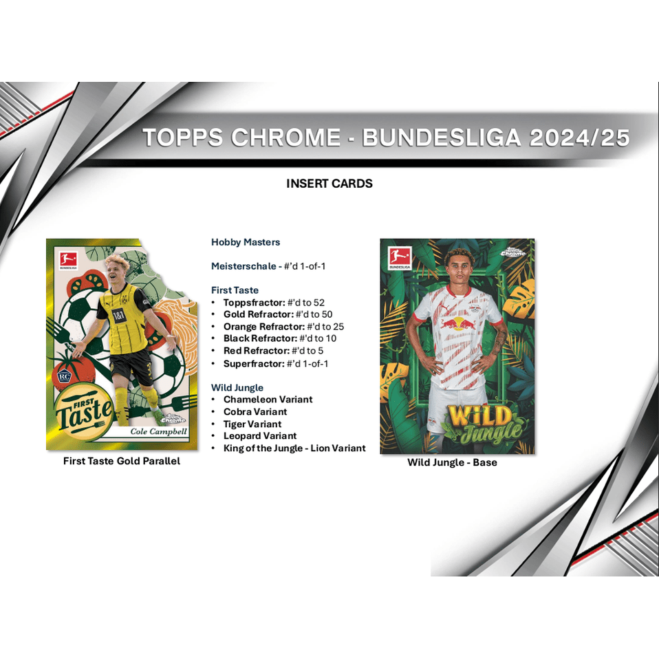 2024-25 Topps Chrome Bundesliga Soccer Hobby Box