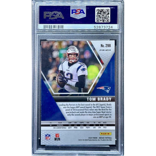 Tom Brady 2020 Panini Mosaic Reactive Orange #298 PSA 10