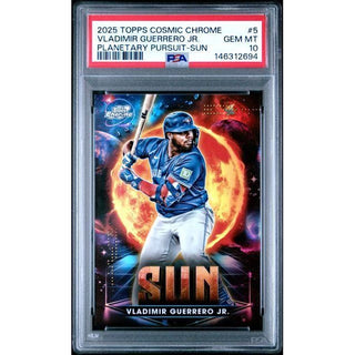 Vladimir Guerrero Jr. 2025 Topps Comic Chrome Planetary Pursuit - Sun #5 PSA 10