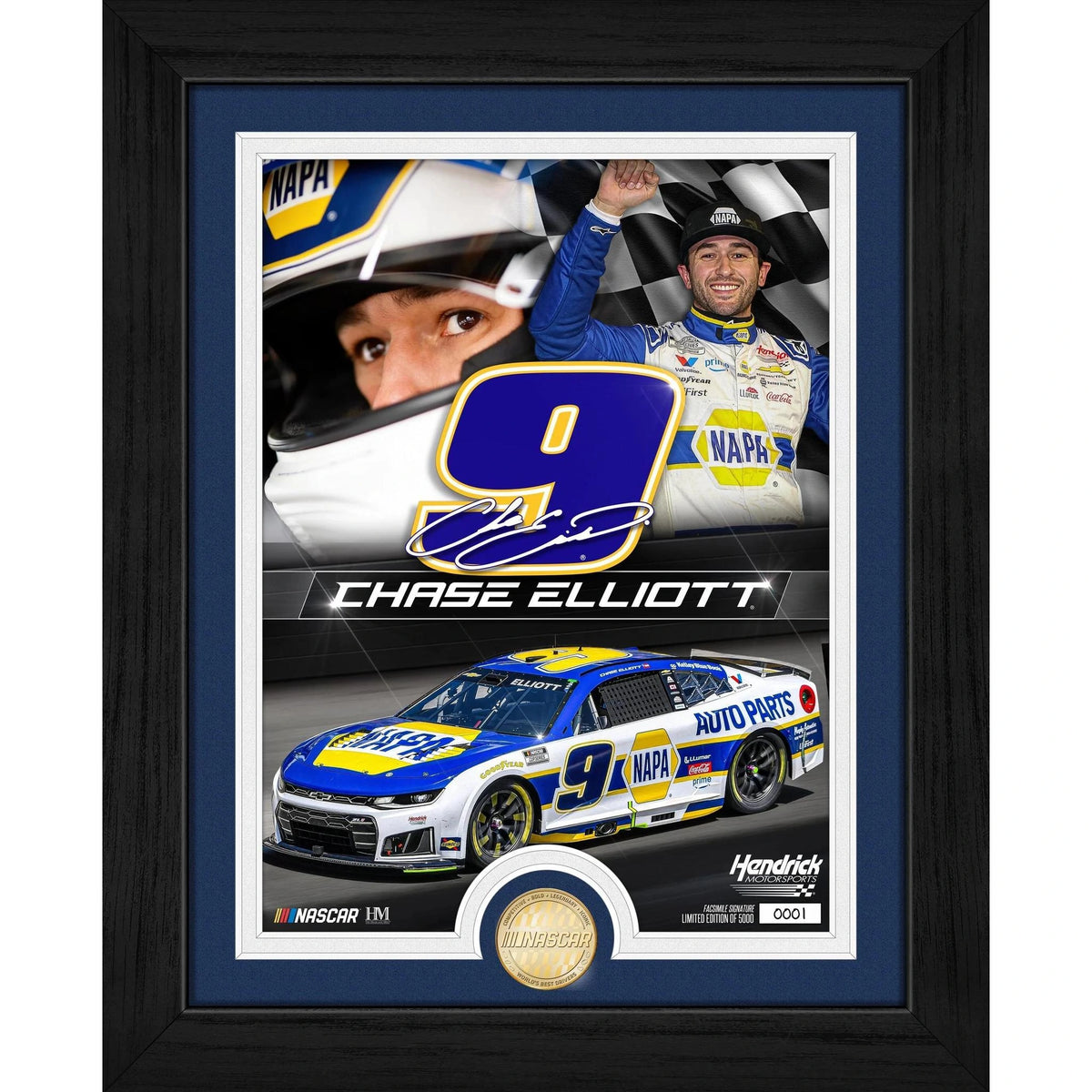 Chase Elliott NASCAR Hendricks Motorsports Bronze Coin Photo Mint