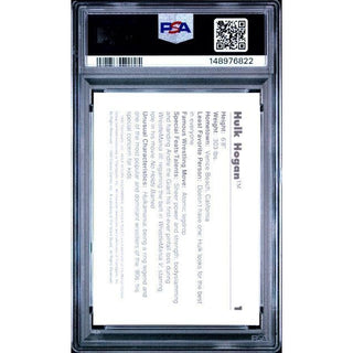 Hulk Hogan 1990 Classic WWF #1 PSA 9