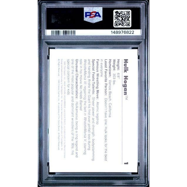 Hulk Hogan 1990 Classic WWF #1 PSA 9