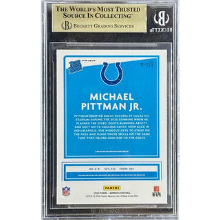 Michael Pittman Jr. 2020 Donruss Optic Preview Pink Rated Rookie #P322 Beckett 9.5