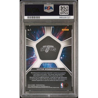 Victor Wembanyama 2023 Panini Prizm Deep Space #1 PSA 10
