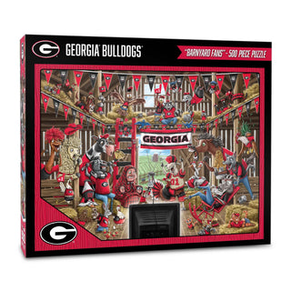 Georgia Bulldogs Barnyard Fans 500 pc Puzzle
