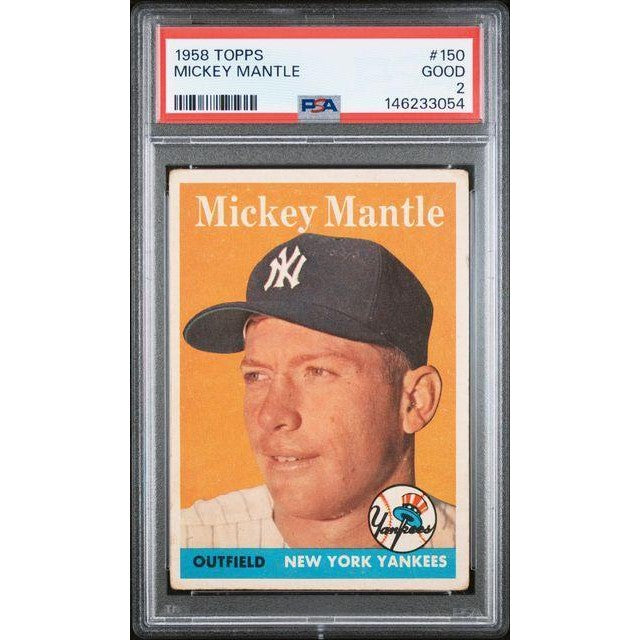Mickey Mantle 1958 Topps #150 PSA 2