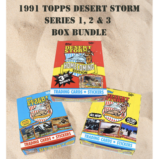 1991 Topps Desert Storm Series 1, 2 & 3 Trading Card Box Bundle