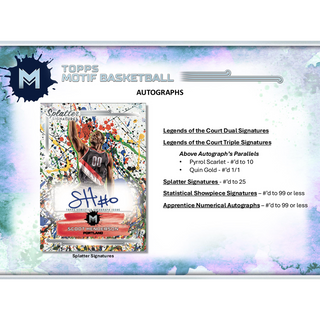 2023-24 Topps Motif Basketball Hobby Box