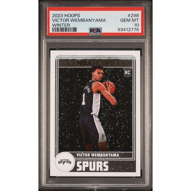 2023 Hoops #298 Victor Wembanyama Winter PSA 10