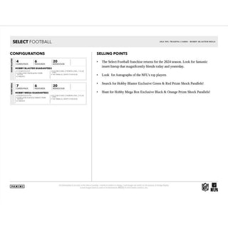 2024 Panini Select Football Hobby Mega Box